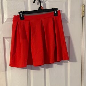 American Eagle Outfitters Vibrant Red Skater Skirt